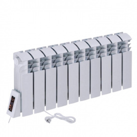 Электрический радиатор ERAFLYME COMPACT 10L 300х855 910Вт 16м2, белый (0,30м)