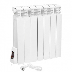 Электрический радиатор ERAFLYME ELITE 7L 580х610 910Вт 17м2, белый (0,58м)