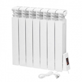 Электрический радиатор ERAFLYME ELITE 7R 580х610 910Вт 17м2, белый (0,58м)