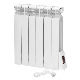 Электрический радиатор ERAFLYME ELITE 6R 580х530 690Вт 13м2, белый (0,58м)
