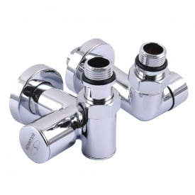 Кран вентильный угловой с американкой SOLOMON LUX 1/2″ CHROM 7777 TEN (2шт.)