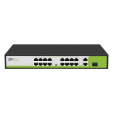 PoE-коммутатор ZKTeco ZK-PoE1621N-200W с 16 портами PoE