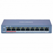 Некерований PoE комутатор Hikvision DS-3E0109P-E/M(B) з 8 портами PoE