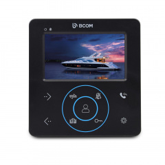 Комплект відеодомофона і відеопанель BCOM BD-480 Black Kit Львів