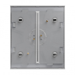Кнопка Ajax CenterButton (2-gang) white для двухклавишного выключателя Київ