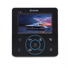 Комплект видеодомофона BCOM BD-480M Black Kit: видеодомофон 4" и видеопанель Киев