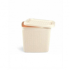 Корзина для порошку 10 л 28,5*21*26,5 см Uscan Plastik M-086 Бежевий