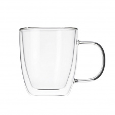 Набор чашек Ardesto с двойными стенками и ручками 400 мл h-11,2 см 2 шт боросиликатное стекло AR2640GH