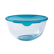 Миска скляна з пластиковою кришкою 2,3 л 21 см Pyrex C&S 180P000