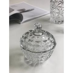 Цукорниця з кришкою скляна Diamond Olens 102-014 Стрий