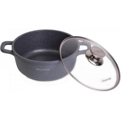 Каструля з кришкою Kamille Landes Grey 4.5 л з алюмінієвими литими ручками Ø24 см 4425 Житомир