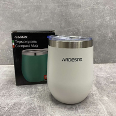Термокухоль з нержавіючої сталі 350 мл Ardesto Compact Mug AR2635MMW White Одеса