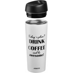 Термочашка Coffee time Awesome 450 мл Ardesto AR2645DMW Хмельницький