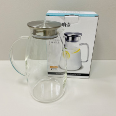 Глек скляний з металевою кришкою 2,2 л Stenson R92796 Хмельницький
