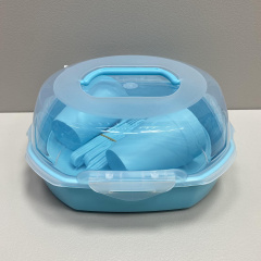 Набір для пікніка 4 особи 21 предмет Ucsan Plastik M-761 блакитний Славута