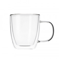 Набір чашок Ardesto з подвійними стінками та ручками 400 мл h-11,2 см 2 шт. боросилікатне скло AR2640GH Володарськ-Волинський