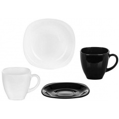 Набор чайный Luminarc Carine Black/White 220 мл 12 предметов 2371D LUM Луцк