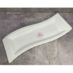 Блюдо порцелянове прямокутне 33 см Tudor England Royal White TU0161 Чернігів