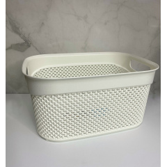 Корзина без крышки Ucsan 33*24*16,5 см 9 л М-164 белая Черновцы