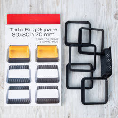 Перфорований квадрат із термопластику 6 шт Tarte Ring Square 8*8*2 см SnS ММ-112/2861 Чернігів