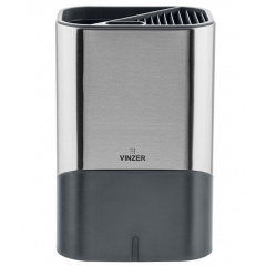 Підставка-органайзер для кухонного приладдя 15*11,7*22,7 см Vinzer Graphite 50340 Запоріжжя