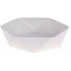 Салатник фарфоровый "Ромб" 20,5*19,5*5,5 см Stenson MC3560-8 White Полтава