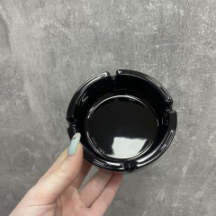 Пепельница 10,7 см 1 шт Arcoroc Stackable Black Ashtray 00187 Николаев