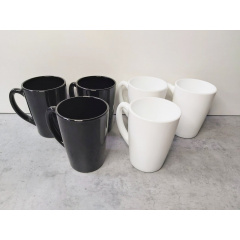 Набір кухлів 320 мл New morning Black White 6 шт Luminarc P8858/Q0156 Суми