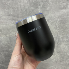 Термокружка из нержавеющей стали 350 мл Ardesto Compact Mug AR2635MMB Black Львов