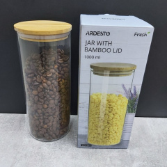 Банка для зберігання Ardesto Fresh Кругла 1000 мл (AR1310BLR) Київ