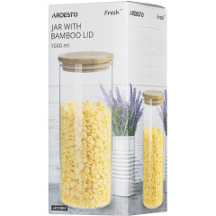 Банка для зберігання Ardesto Fresh Кругла 1000 мл (AR1310BLR) Київ