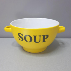 Набір бульйонниць-піал з ручками 650 мл 6 шт кераміка SOUP SNT 20338 Київ