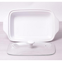 Мармит Kamille Food Warmer керамический 2,4л d 33 см с подогревом KM-6403 прямоугольный Бердянск