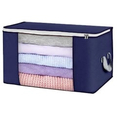 Складна коробка для зберігання речей 60х38х35 см Stenson WHW64803-44 синій Кропивницький