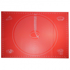 Килимок Силіконовий Kamille 60 на 45 см high quality червоний Київ