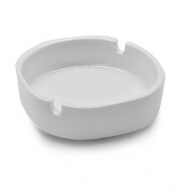 Пепельница фарфоровая 10 см Stenson MC3236 White