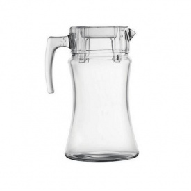 Глек скляний із пластиковою кришкою 1,4 л Pasabahce Azur 43018