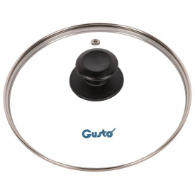 Кришка скляна d-18 см із тримачем Gusto GT-8100-18