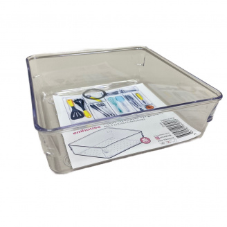 Універсальний органайзер для холодильника15*15*5.5 см Mini прозорий Emhouse EP-644