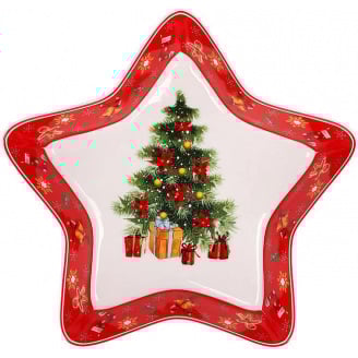 Блюдо фарфорове у формі зірки 