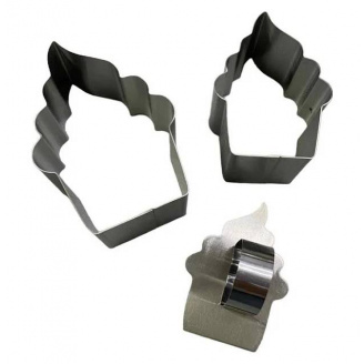 Набір форм для салату з пресом 2 шт Кекс нержавіюча сталь A-Plus MS135/51801