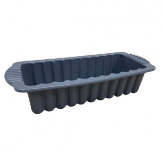 Форма для рулета силиконовая 27х11х6 см ребристая A-PLUS 178BM серый