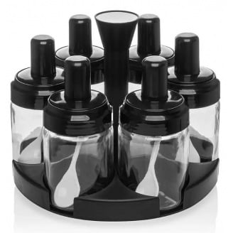 Набор для специй на вращающейся подставке 7 предметов Frico FRU-131