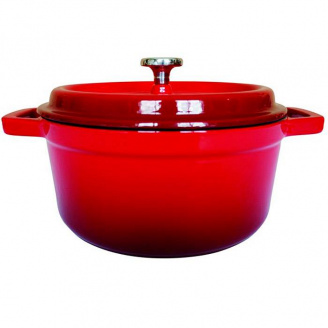 Кастрюля чугунная с эмалированным покрытием 20 см 2 л с чугунной крышкой Ringel Essen RG-2300-20