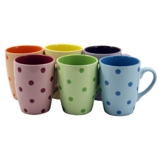 Набір кружок 330 мл Interos Горох 6 шт KW 106 (88090)