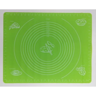 Силіконовий килимок A-PLUS для випікання та розкочування тіста 50*40 см салатовий