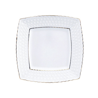 Тарілка фарфорова 23 см квадратна Interos 9 Снігова Королева 223723-А
