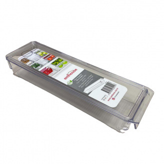 Універсальний органайзер для холодильника 36х10,5х5,8 см прозорий EMHOUSE EP-625