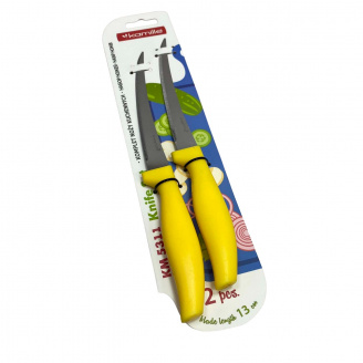 Набор ножей из нержавеющей стали 2 шт Kamille KM-5311 желтый