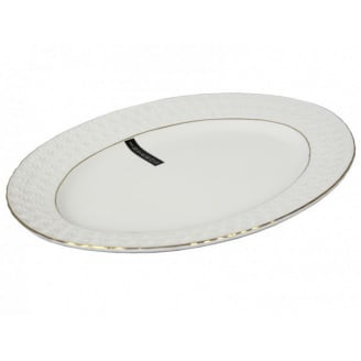 Страва фарфорова овальна 25,4 см Снігова Королева Interos 